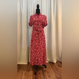 Red Size 20 Fat Face Dress